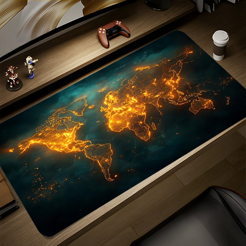 Laptop Accessories World - Коврик для мыши с картой мира,