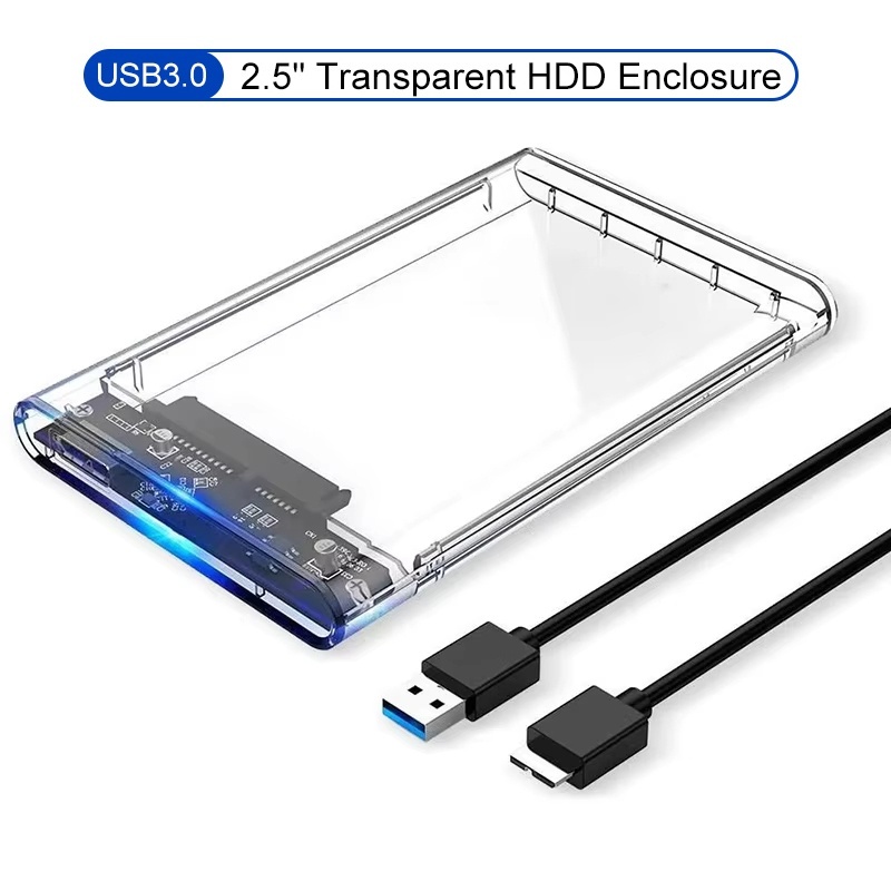 Laptop External Accessories - Прозрачный внешний корпус для накопителя USB