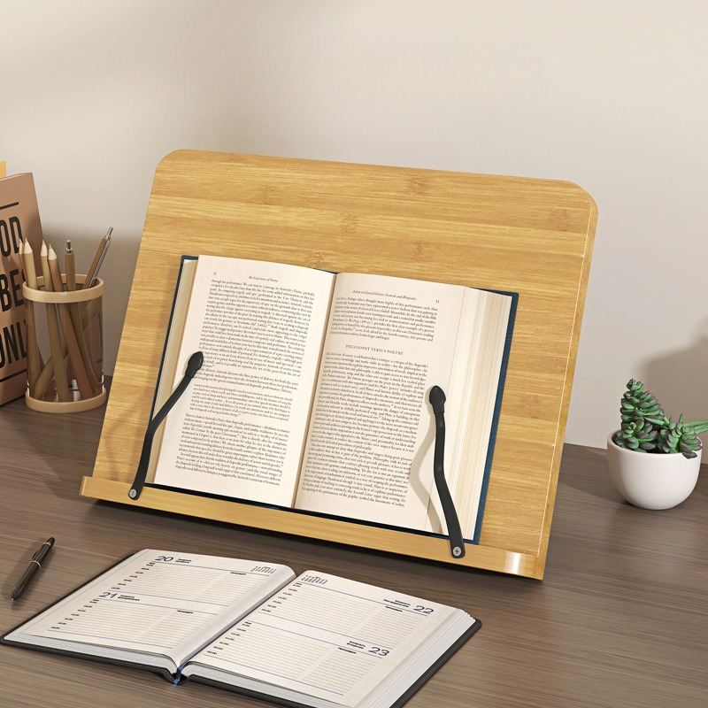 Laptop Office Accessories - Деревянная подставка для чтения книг, многофункциональная