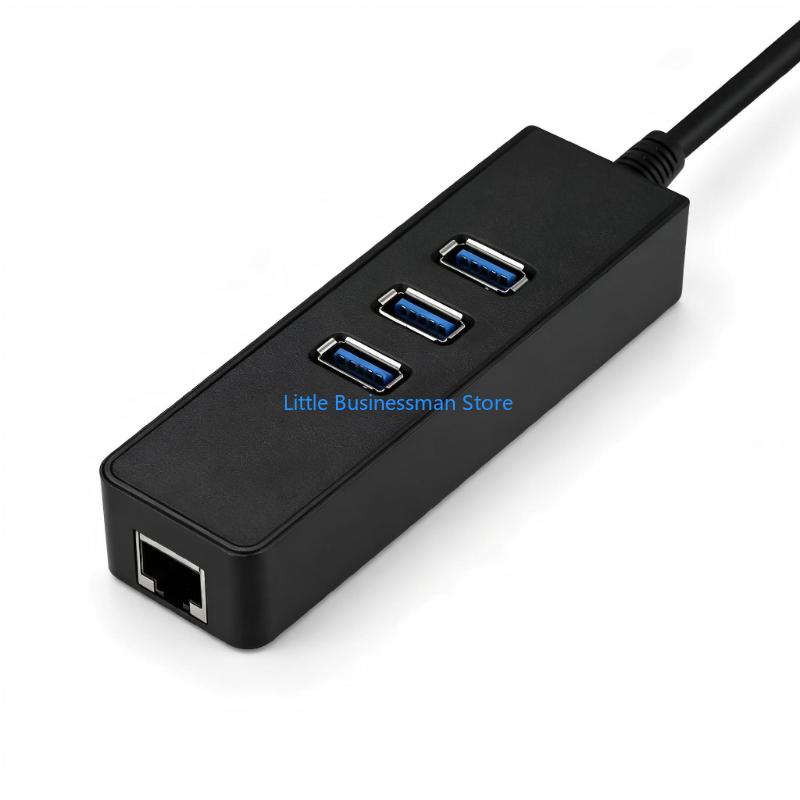 Laptop Accessories That You Need - USB-адаптер Ethernet с тремя розетками USB-A
