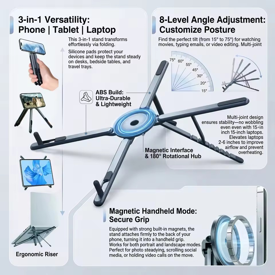 Портативный магнитный держател – обзор и цена Laptop Office Accessories