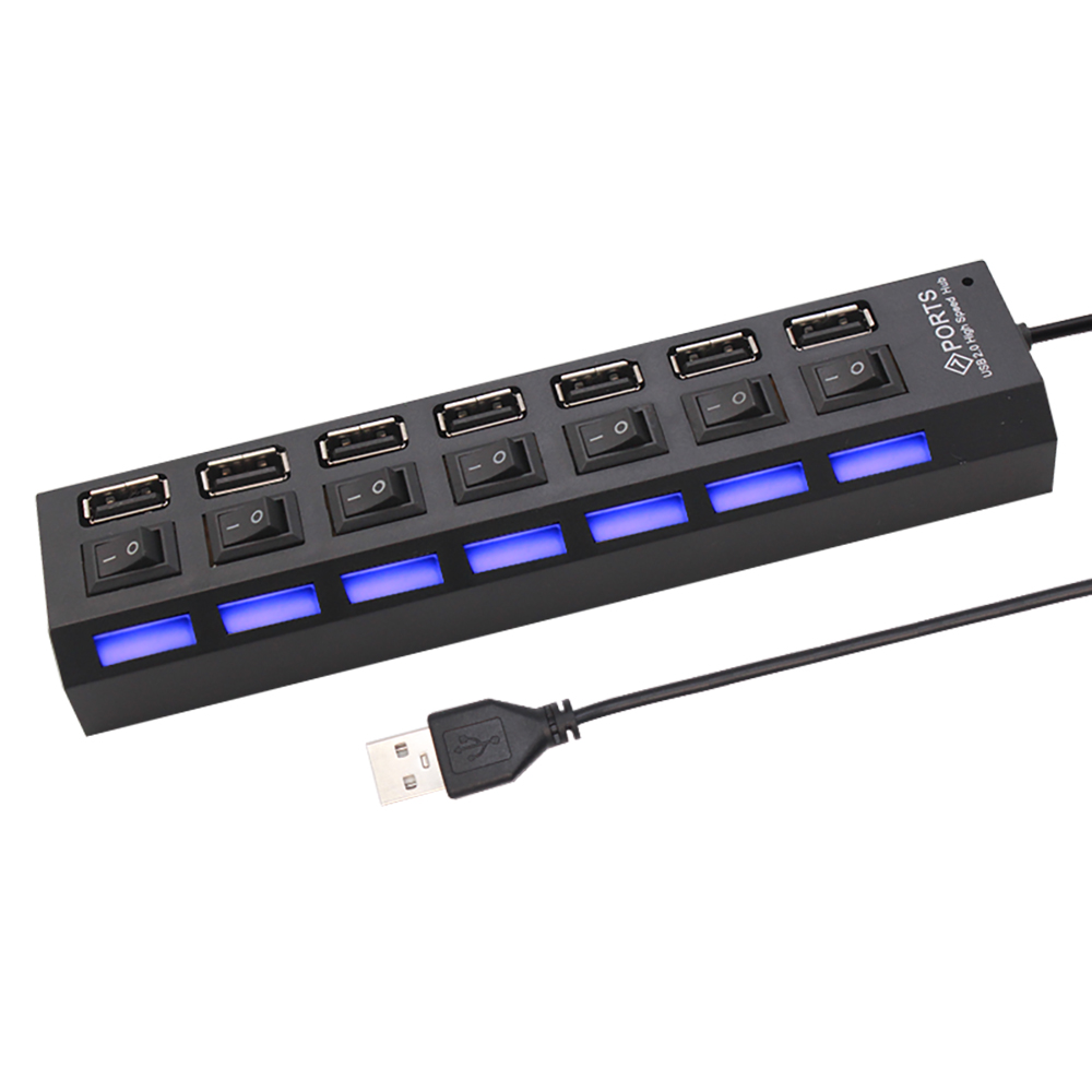7-портовый USB 2.0-хаб-разветв – обзор и цена Laptop Office Accessories