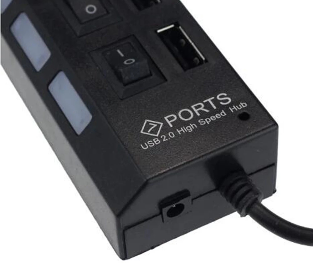7-портовый USB 2.0-хаб-разветв – обзор и цена Laptop Office Accessories